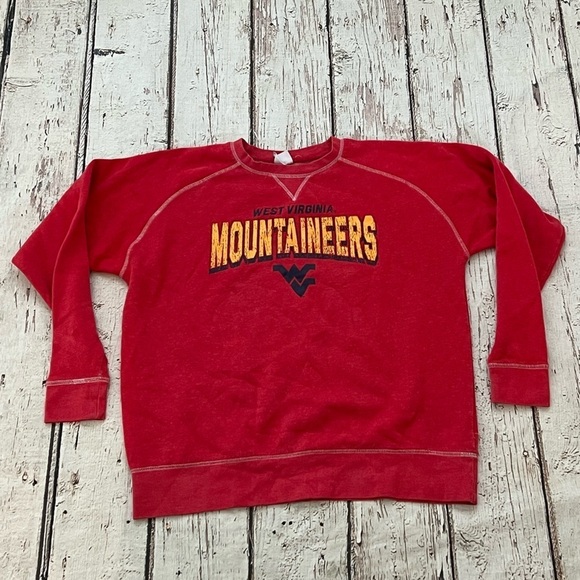 Vintage West Virginia Mountaineers NCAA College Pullover Sweatshirt - Picture 1 of 6